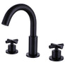 Stylish Two Handle Bathroom Sink Faucet with 3-Hole Installation