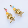 Stylish Two Handle Bathroom Sink Faucet with 3-Hole Installation