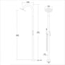 Freestanding Outdoor Shower Panel With Hand Shower