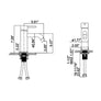 Modern Design Single Hole Bathroom Sink Faucet