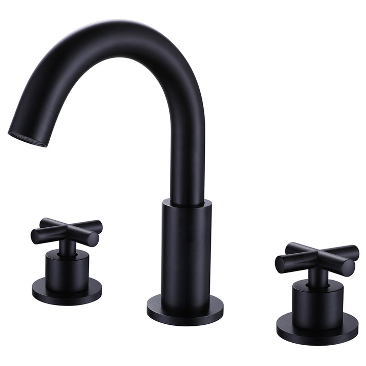 Stylish Two Handle Bathroom Sink Faucet with 3-Hole Installation