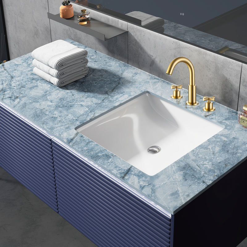 Stylish Two Handle Bathroom Sink Faucet with 3-Hole Installation