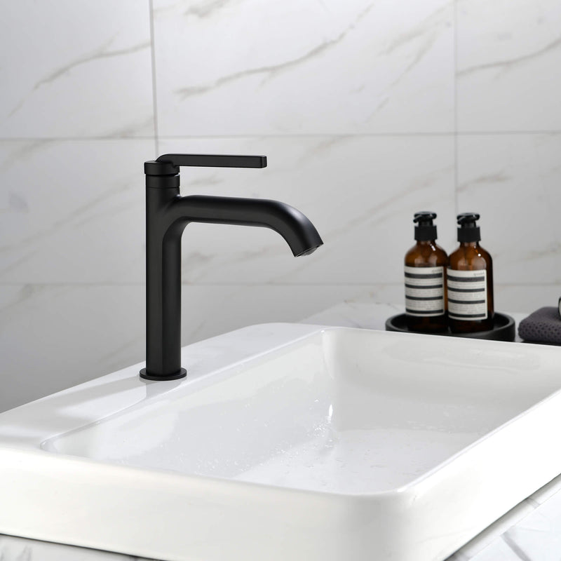 Single Handle Bathroom Faucet Modern Design Smooth Water Flow Easy Control