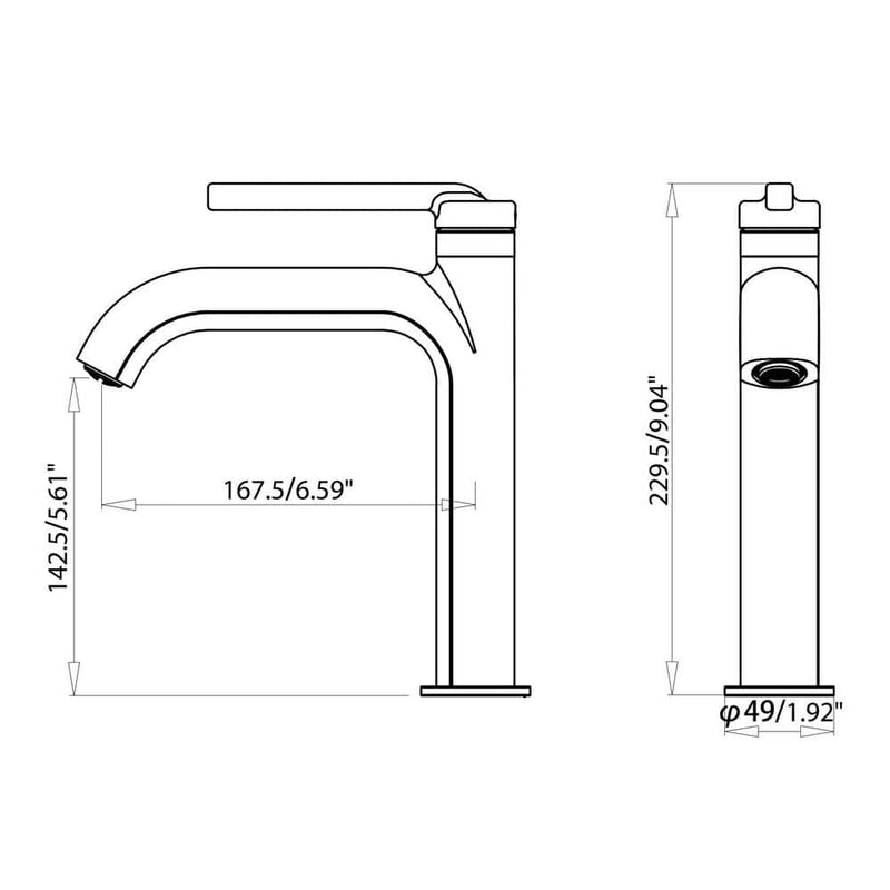 Single Handle Bathroom Faucet Modern Design Smooth Water Flow Easy Control