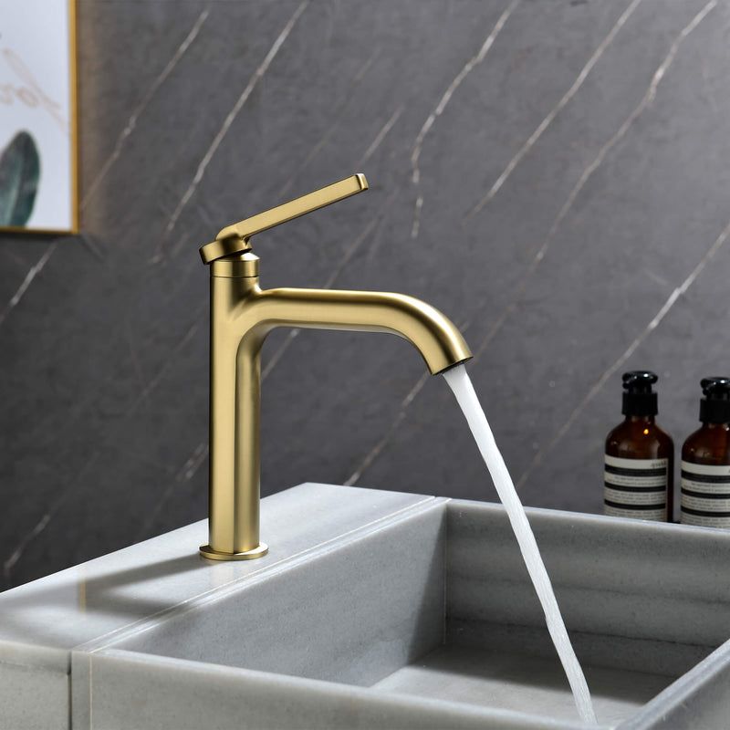 Single Handle Bathroom Faucet Modern Design Smooth Water Flow Easy Control