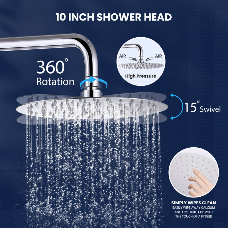 Modern Outdoor Shower Fixture with SUS 304 Stainless Steel