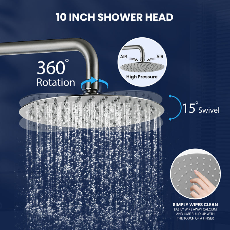 Modern Outdoor Shower Fixture with SUS 304 Stainless Steel