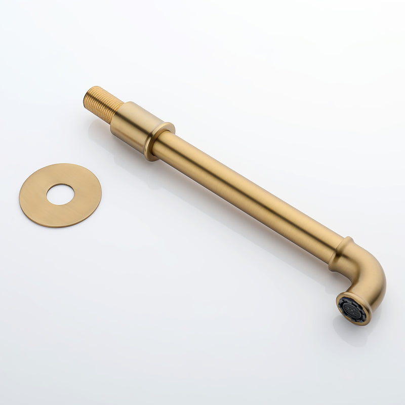 Single Handle Wall Mounted Faucet Industrial Style for Modern Bathrooms