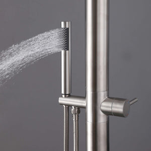 Freestanding Outdoor Shower with Detachable Shower Head